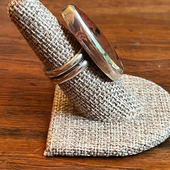 Handcrafted artesian mahogany obsidian large stone set in heavy sterling silver! - Picture 5 of 9